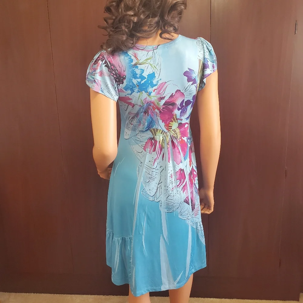 Apt. 9 Floral and Butterfly Printed Summer Dress - Picture 9 of 13